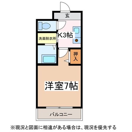 松本駅 徒歩5分 7階の物件間取画像